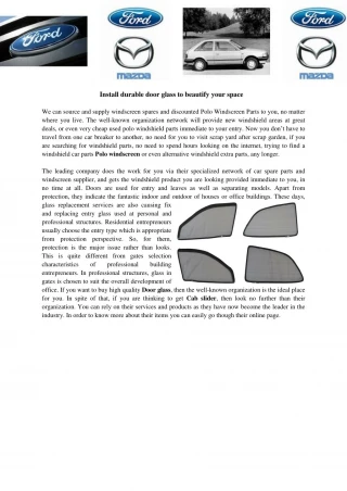 Windscreen - slide 1