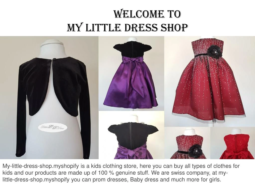 welcome to my little dress shop