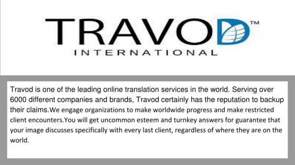 Best Translation Services - Travod International