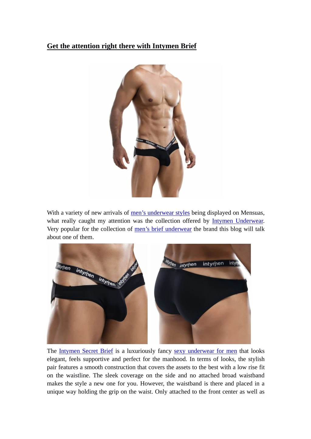 get the attention right there with intymen brief