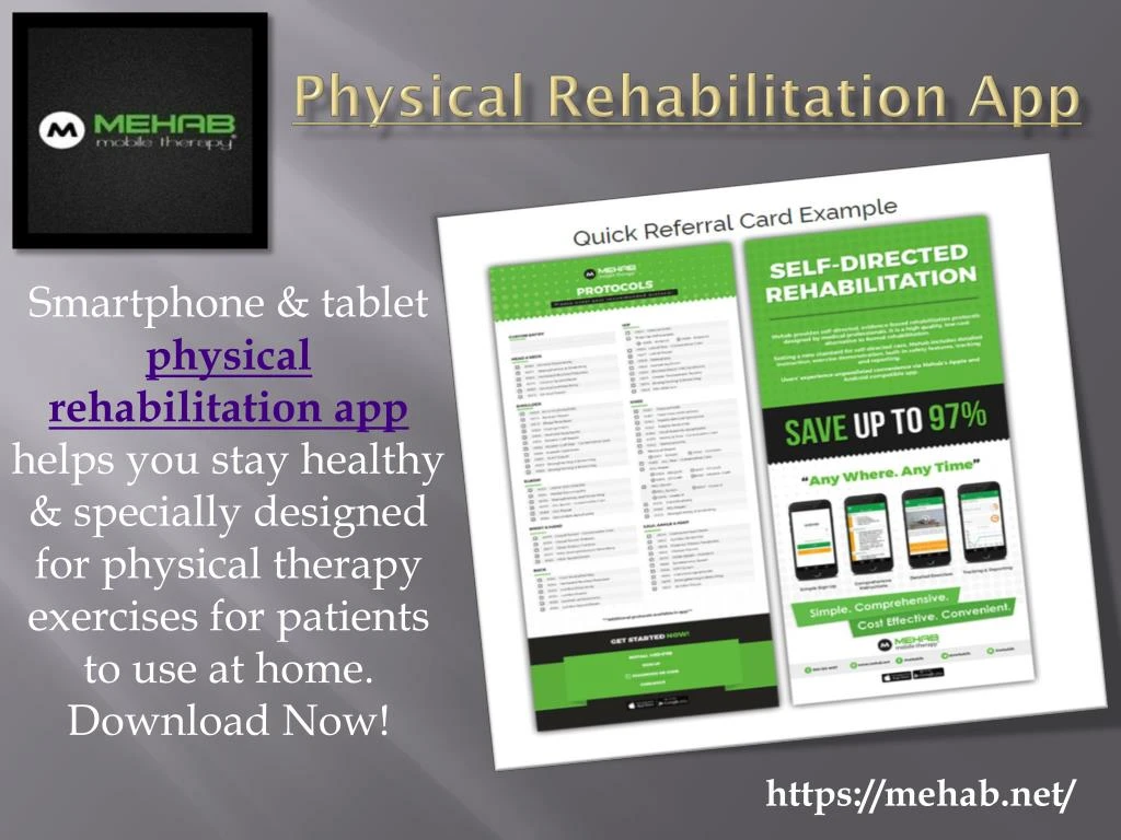physical rehabilitation app