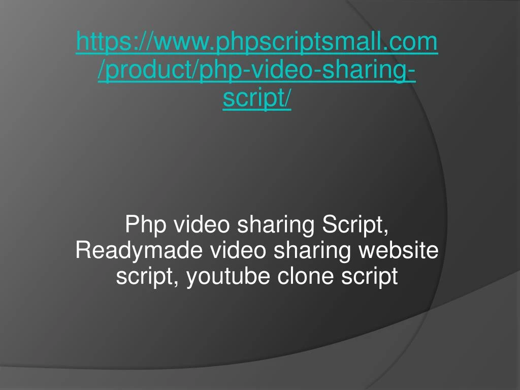 https www phpscriptsmall com product php video
