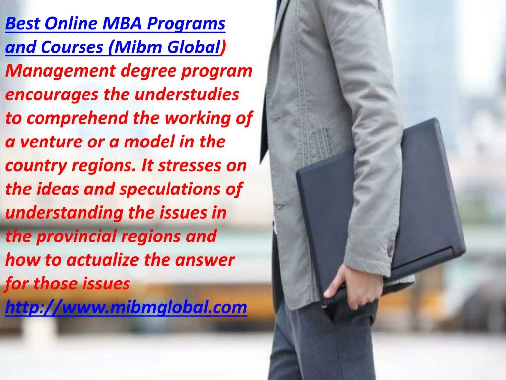 best online mba programs and courses mibm global