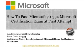 {New} Real Microsoft 70-334 Question Answers | 70-334 Pdf Dumps - slide 1