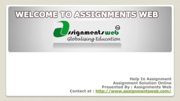 assignmentswebonline
