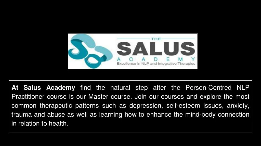 at salus academy find the natural step after