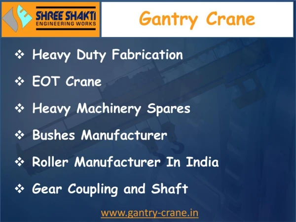 Gantry crane Manufacturer in India