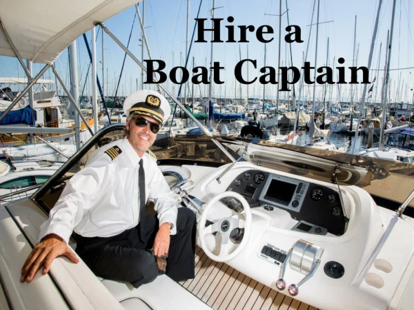 Hire a Boat Captain