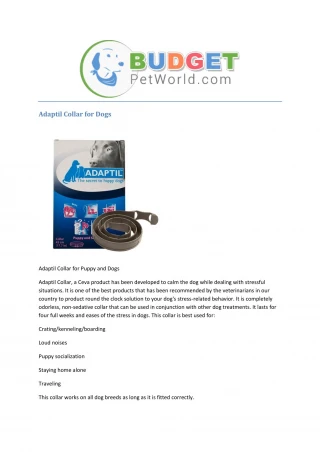 Adaptil Collar - slide 1