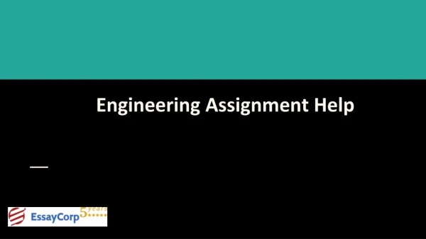 Get the best engineering assignment help by the expert writers