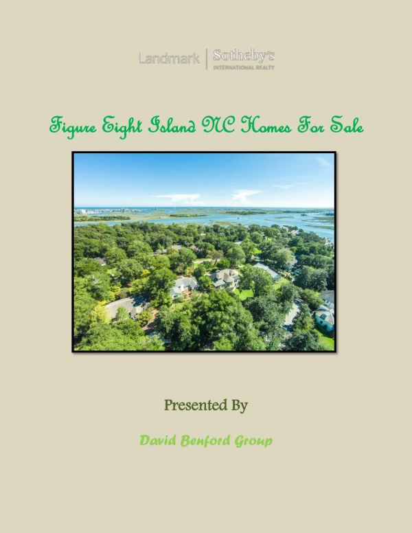 Figure Eight Island NC homes for sale