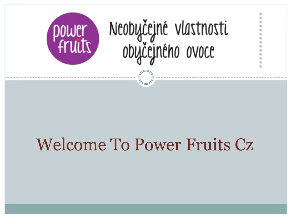 welcome to power fruits cz