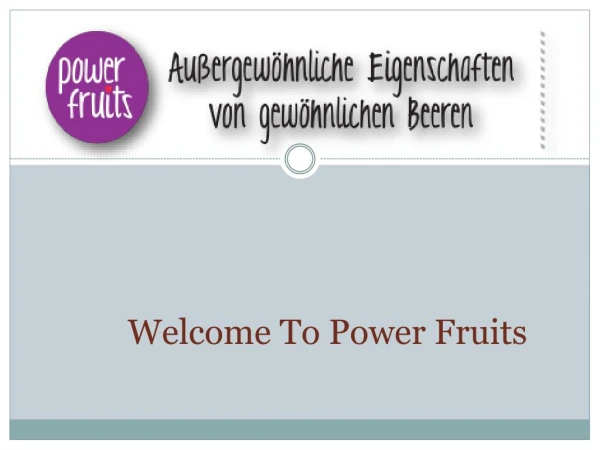 Johannisbeeren - beeren - Power Fruits