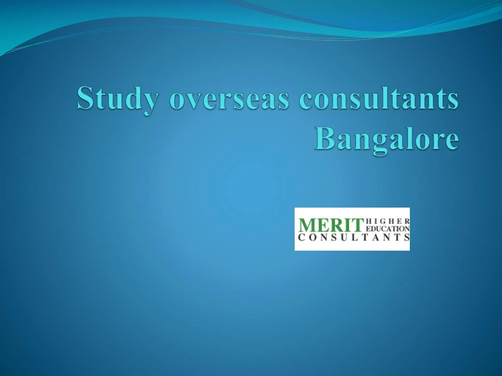 study overseas consultants bangalore