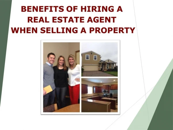 Benefits of Hiring a Real Estate Agent when Selling a Property - Tara Moore