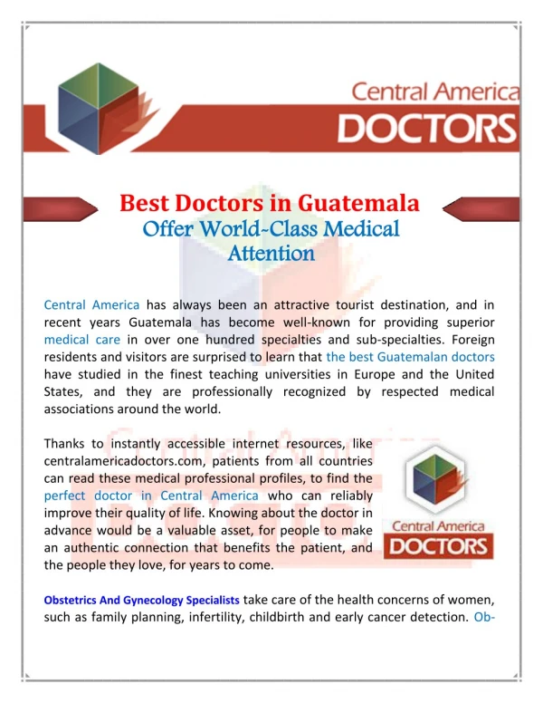 Dermatology Doctors in Guatemala