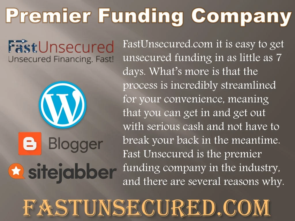 fastunsecured com it is easy to get unsecured