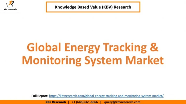 Global Energy Tracking & Monitoring System Market