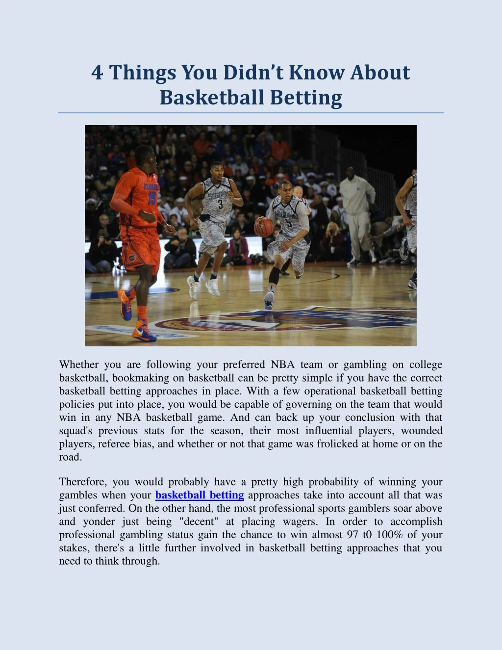 4 things you didn t know about basketball betting