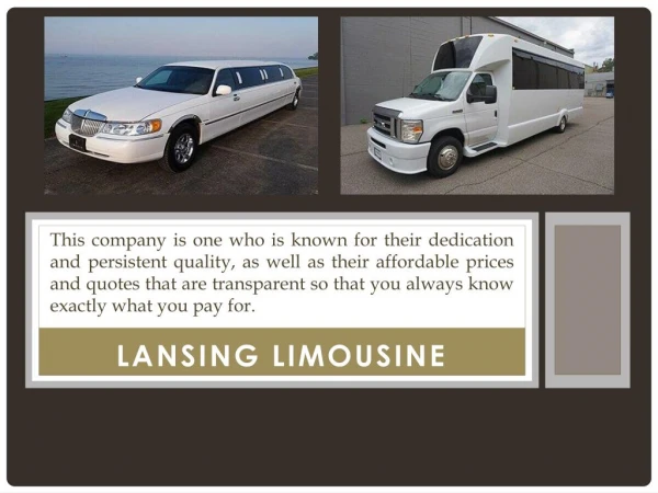 lansing limo service