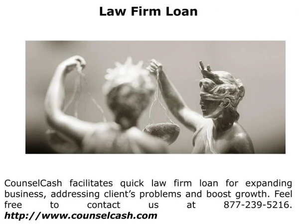 Law Firm Financing