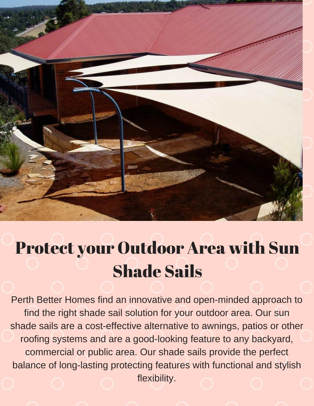 protect your outdoor area with sun shade sails