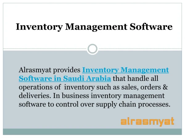 Improve Supply Chain Processes by using Inventory Management Software in Saudi Arabia