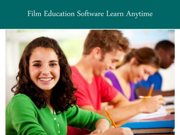 Film Education Software Learn Anytime