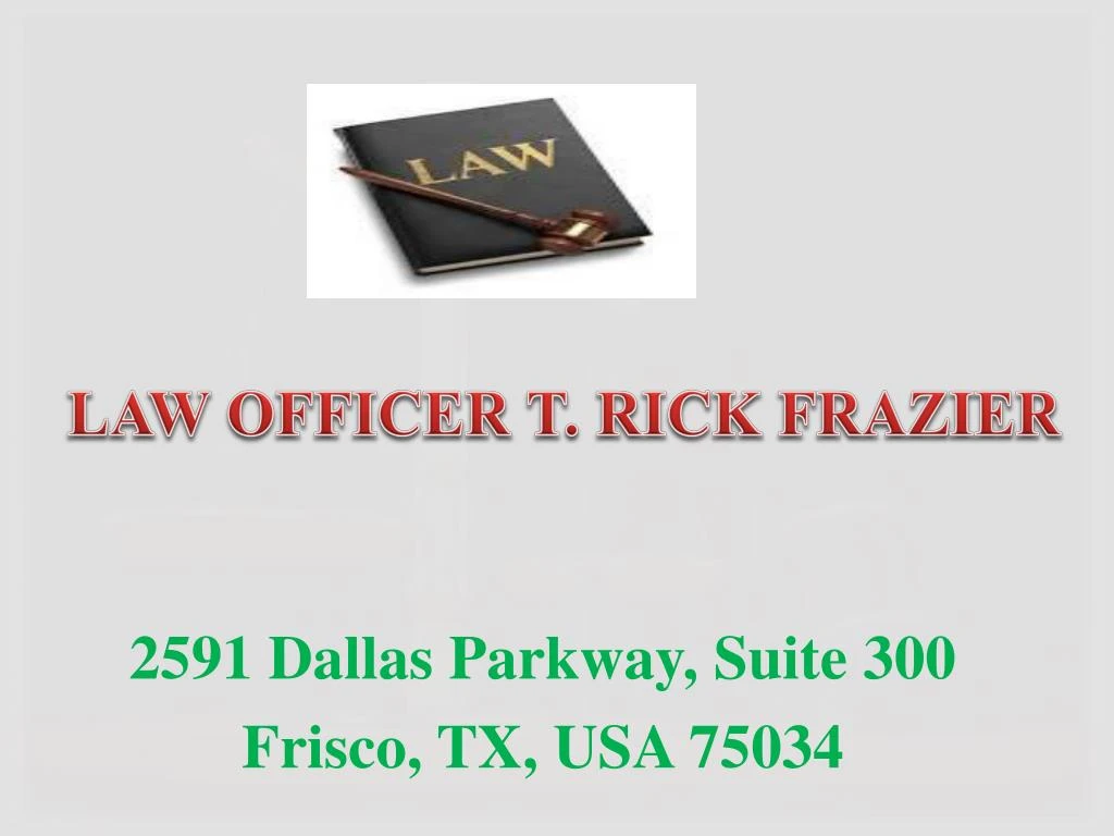 law officer t rick frazier