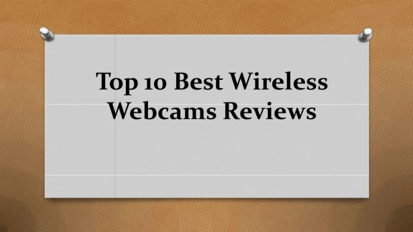 Top 10 best wireless webcams reviews
