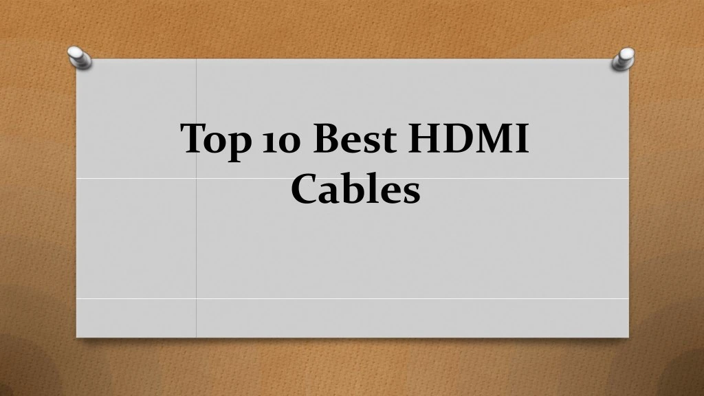 top 10 best hdmi cables