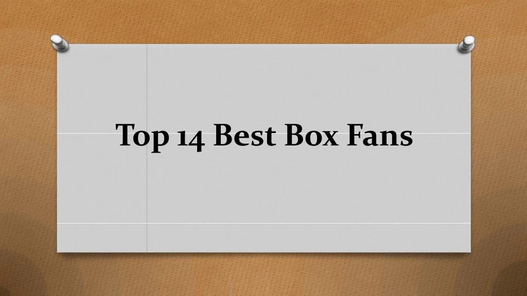 top 14 best box fans