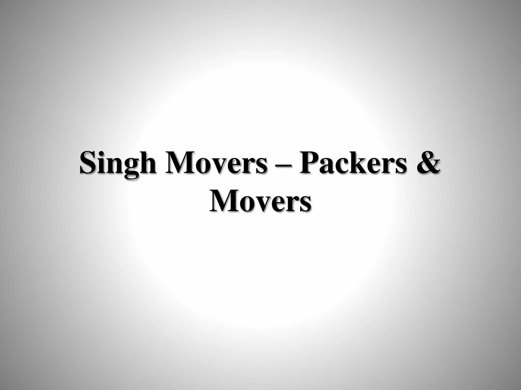 singh movers packers movers