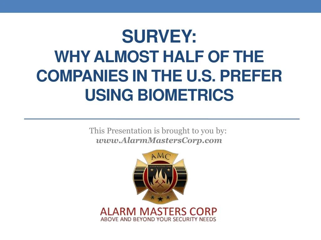survey why almost half of the companies in the u s prefer using biometrics