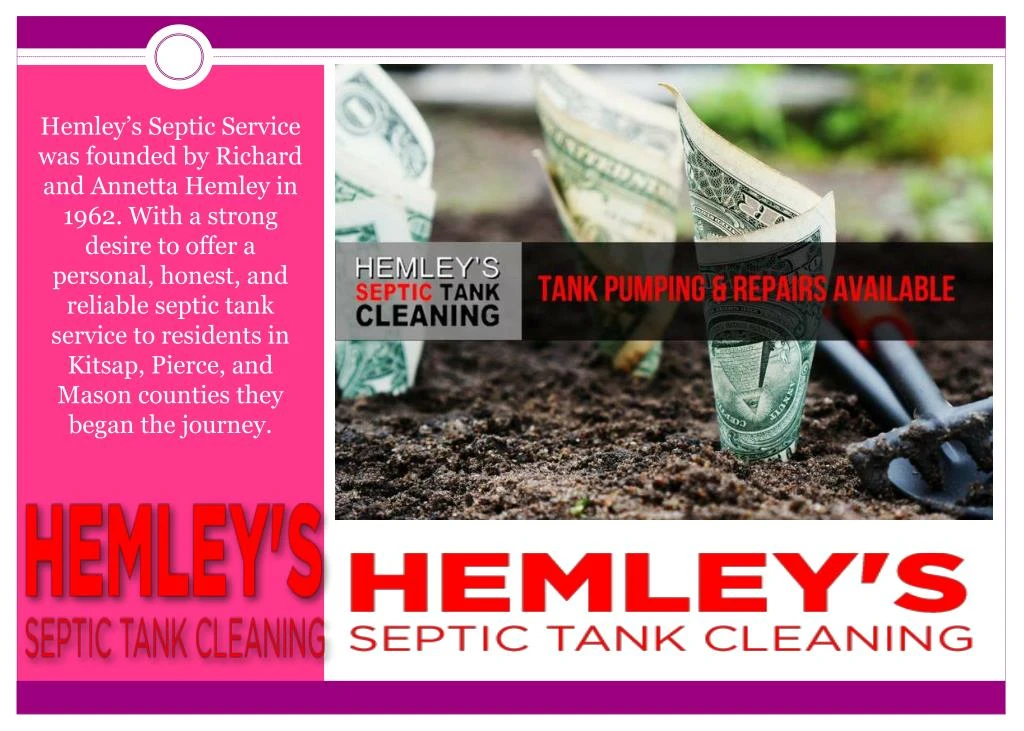 hemley s septic service was founded by richard