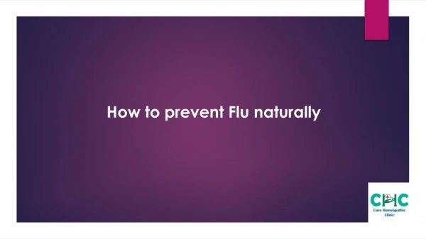 How to prevent Flu naturally