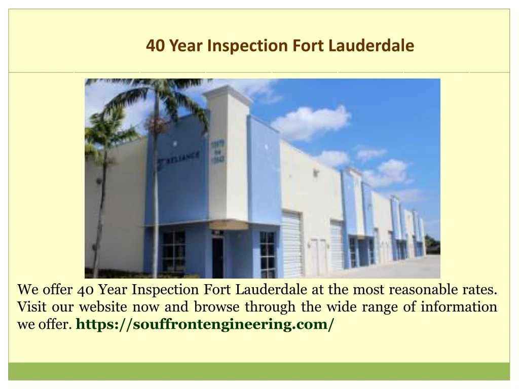 40 year inspection fort lauderdale