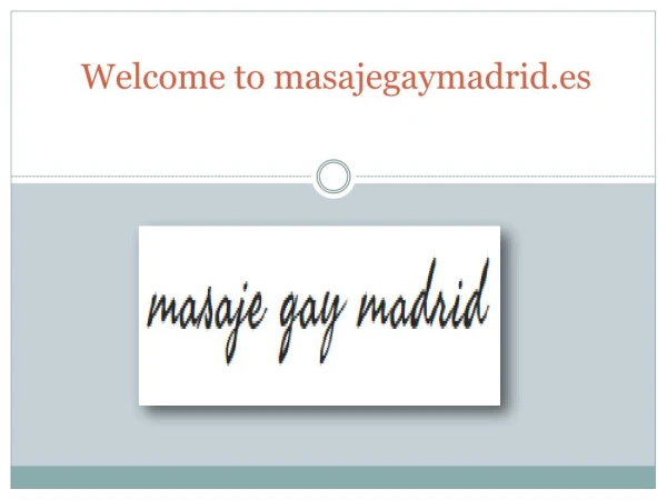 Masaje Gay erótico en Madrid | Masaje hombre a hombre | Masaje Tantra