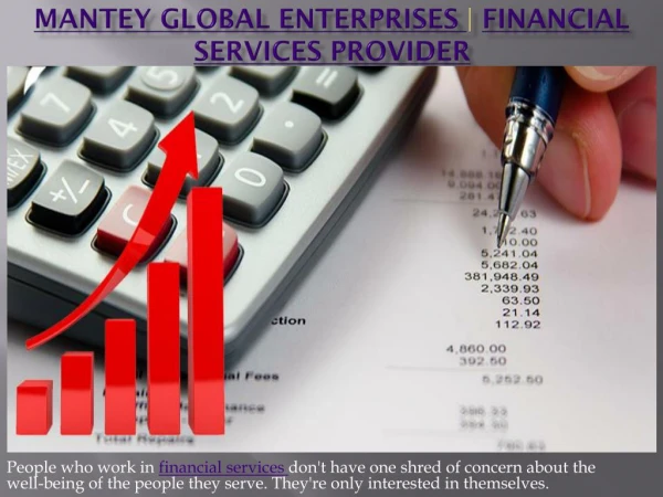 Mantey global enterprises | Financial Services