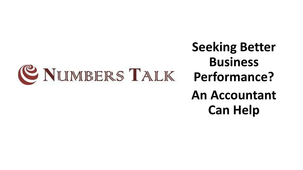 seeking better business performance an accountant can help