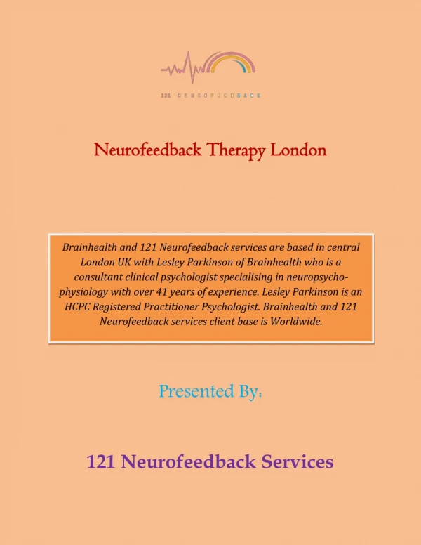 Neurofeedback Therapy London