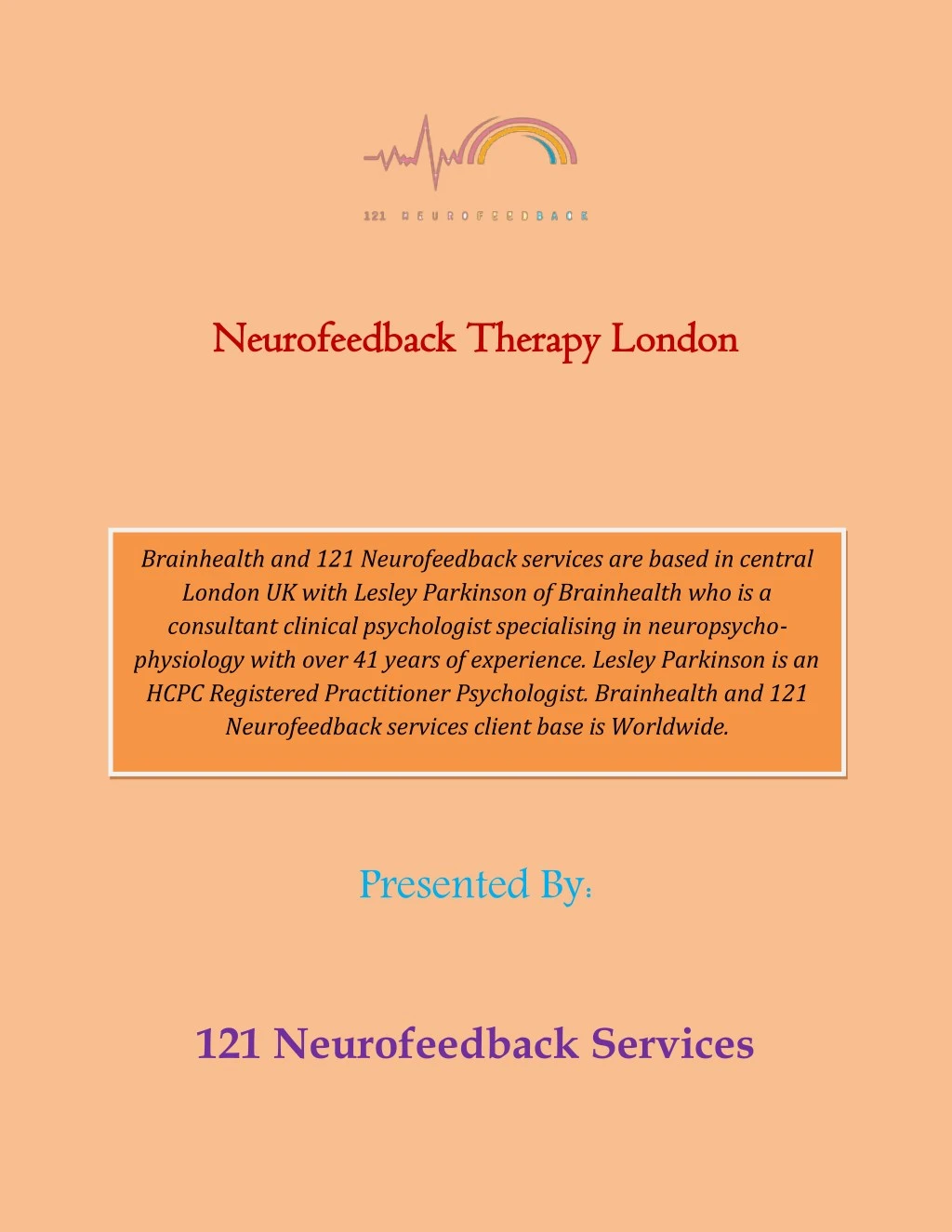 neurofeedback therapy london neurofeedback