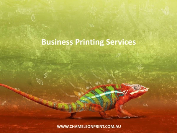 Business Printing Services - Chameleon Print Group