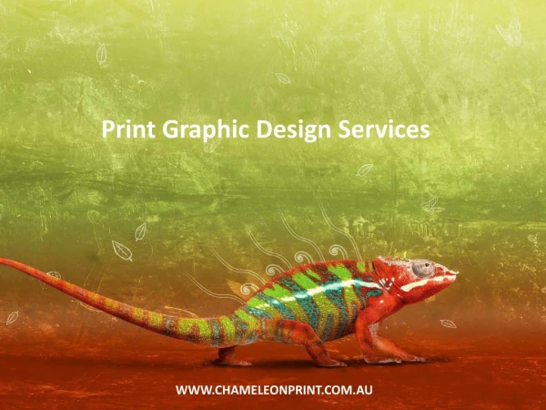 Print Graphic Design Services - Chameleon Print Group