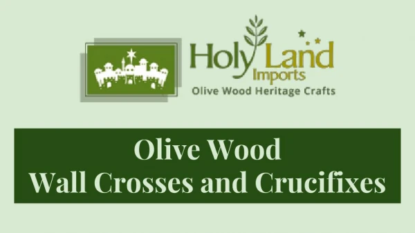 Olive wood wall crosses and crucifixes