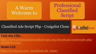 Build your Own website like Craigslist Clone - slide 1