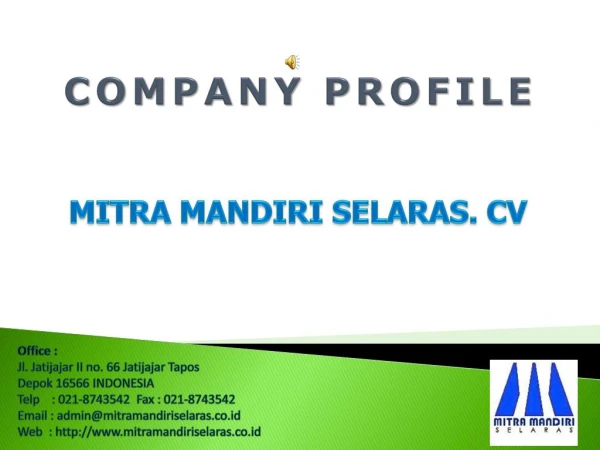 Company profile Mitra Mandiri Selaras