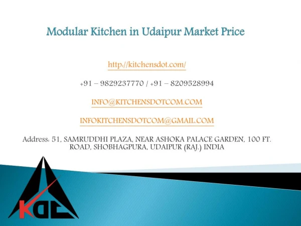 Modular Kitchen in Udaipur Market Price