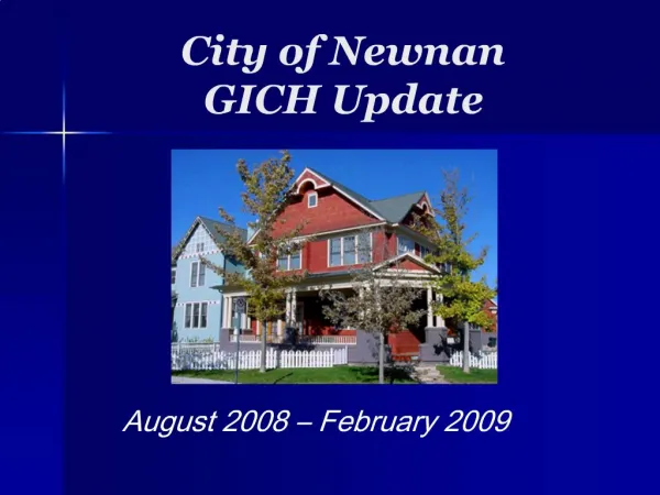 City of Newnan GICH Update