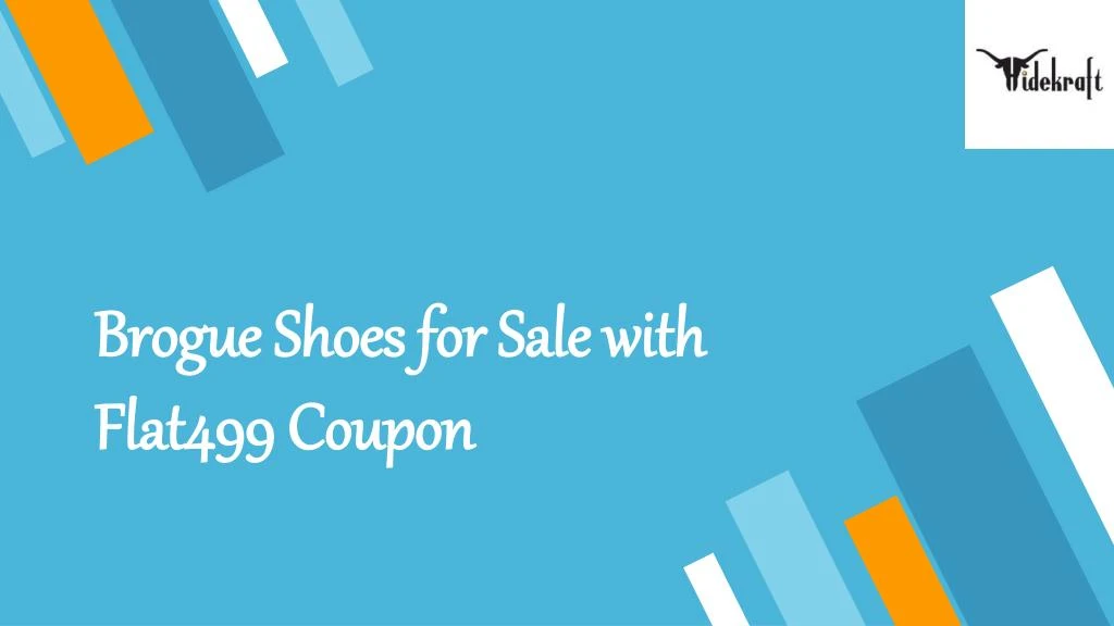 brogue shoes for sale with flat499 coupon